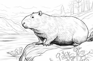 Пейзажная капибара