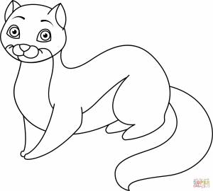 Раскраска Милый мангуст