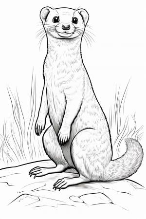Раскраска мангуст для детей 3, 4, 5, 6, 7, 8 лет