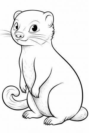 Раскраска мангуст для детей 3, 4, 5, 6, 7, 8 лет