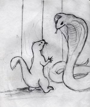 Рисунок к сказке рикки тикки тави