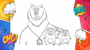 Digital Drawing GRIZZY AND THE LEMMINGS Coloring Pages TV Heroes