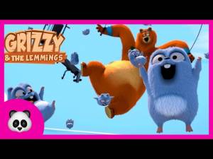 Grizzy and the lemmings Die Kanone Игра Гриззи и лемминги Выстрел с пушки онлайн
