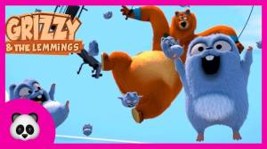 Grizzy and the lemmings Die Kanone Игра Гриззи и лемминги Выстрел с пушки онлайн