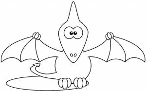 Раскраски Раскраска Птеродактиль