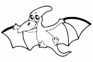 Птеродактиль раскраска