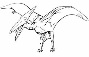 Раскраски динозавр который летает