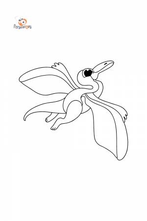 Раскраска Птеродактиль ♥ Онлайн и !