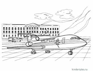 ЯК-42Д» раскраска для детей