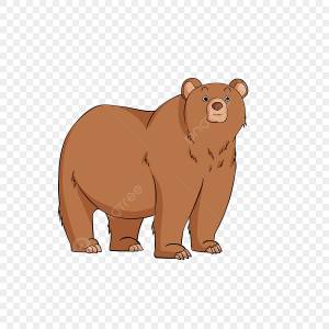 Мультяшный стикер бурый медведь клипарт PNG , медведь клипарт, медведь картинки, Ручной росписью PNG картинки и пнг PSD рисунок для й загрузки