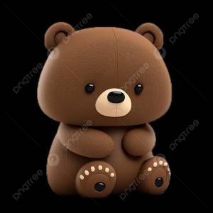 Бурый медведь игрушка милый белый прозрачный PNG , игрушка, бурый медведь, милый PNG рисунок для й загрузки