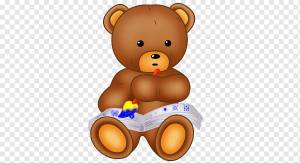 Бурый медведь рисунок, акварель медведь, ребёнок, животные, карнавор png