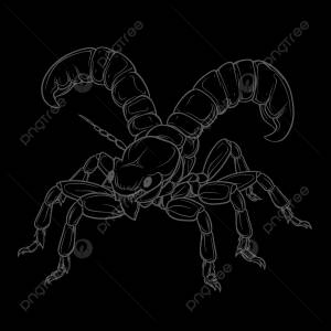 рисунок раскраски скорпион чтобы  контурный вектор PNG , рисунок крыла, рисунок кольца, цветной рисунок PNG картинки и пнг рисунок для й загрузки