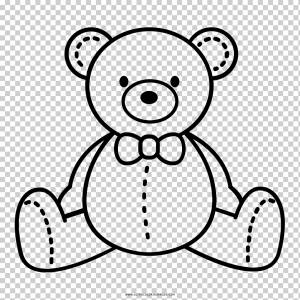 Плюшевый мишка Плюшевый рисунок Книжка-раскраска, мишка, белый, ребенок, животные png