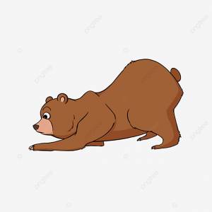 Бурый медведь клипарт рисованной наклейки PNG , медведь клипарт, медведь картинки, животное PNG картинки и пнг PSD рисунок для й загрузки