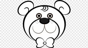 Белый медведь Американский черный медведь Гигантская панда, Рисование линии Тедди Мишка, белый, лицо, кошка png