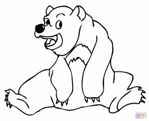 Раскраска Малайский медведь