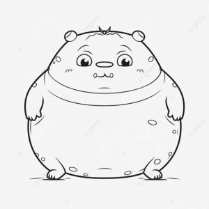 рисунок милый маленький толстый медведь животное раскраски страницы наброски эскиз вектор PNG , рисунок медведя, рисунок животного, рисунок крыла PNG картинки и пнг рисунок для й загрузки