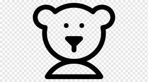 Медведь Черно-белая Линия Арт Монохромный, Белый медведь, белый, млекопитающее, животные png