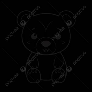 рисунок раскраски милый медведь бесплатные каракули и контурный эскиз вектор PNG , рисунок медведя, рисунок крыла, рисунок кольца PNG картинки и пнг рисунок для й загрузки