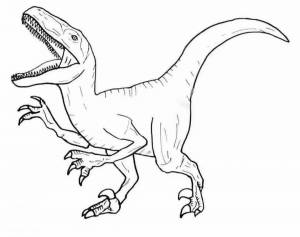 Раскраски Велоцираптор блю