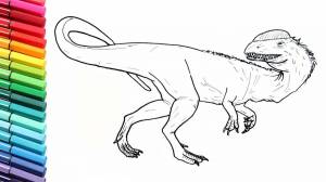 Раскраски Индораптор