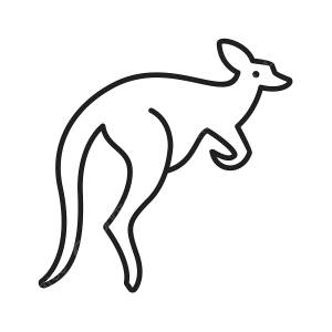 линия значок кенгуру PNG , животное, австралия, браун PNG картинки и пнг рисунок для й загрузки