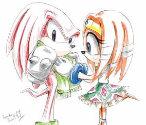 tikal and knuckles by propimol