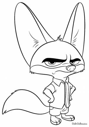 Раскраска Фенёк