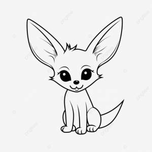 рисунок фенек животных раскраски наброски эскиз вектор PNG , рисунок животного, рисунок крыла, рисунок кольца PNG картинки и пнг рисунок для й загрузки