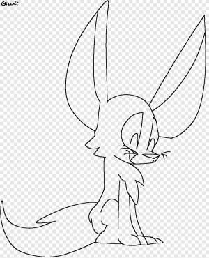 Штриховые рисунки Рисование лисицы фенек, лисица фенек, угол, белый png