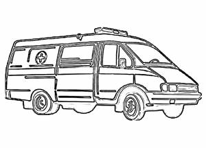 Раскраска Автомобиль Газель