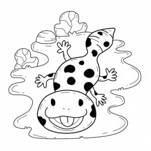 Животные, раскраски книги алфавит, изолированные на белом фоне векторный мультфильм геккон