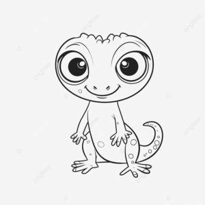 рисунок Детеныш геккона раскраски наброски эскиз вектор PNG , детский рисунок, рисунок крыла, рисунок кольца PNG картинки и пнг рисунок для й загрузки