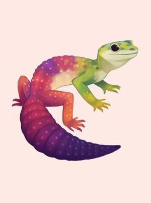 Cute lizard, Animal drawings, Cute gecko