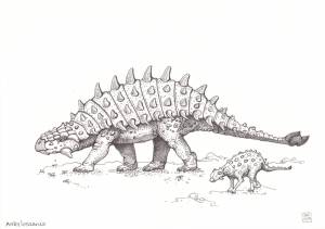 Анкилозавр рисунок