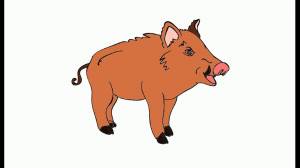 Как нарисовать Бородавочника