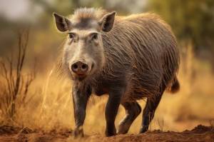 Свинья-бородавочник в дикой природе