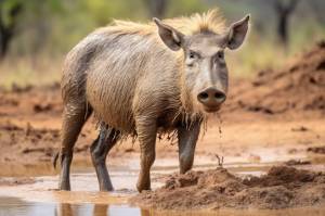 Свинья-бородавочник в дикой природе