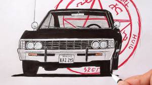 How to draw a Chevrolet impala
