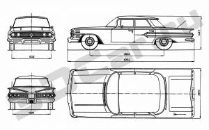 Чертеж Chevrolet Impala
