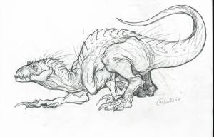 Раскраска индораптор