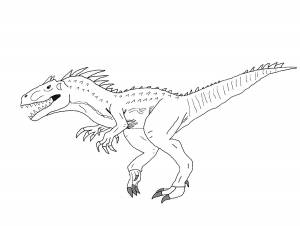 Раскраска Мир Юрского Периода