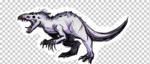 Tyrannosaurus Velociraptor Indominus rex Рисунок парка юрского периода, парк юрского периода, дракон, тиранозавр, мультфильм png