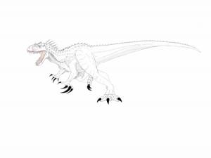 Раскраска индораптор