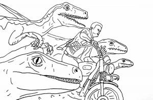 Раскраски Мир юрского периода 2