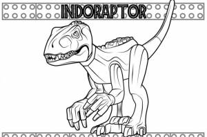 Раскраска Лего Индораптор