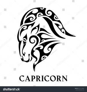 Capricorn Tattoo Maori Tribal Style Horoscope
