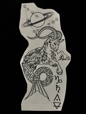 Capricorn Tattoo zodiac Козерог Тату Созвездие