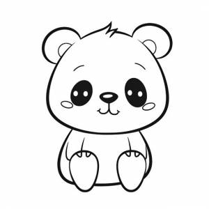 рисунок Оригинальная мультяшная раскраска животных панда простые мазки PNG , рисунок автомобиля, рисунок панды, мультфильм рисунок PNG картинки и пнг рисунок для й загрузки